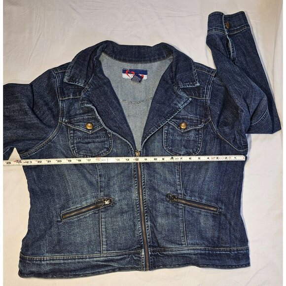 WAK Women's 18/20W Denim Zip Up Jean Jacket - Picture 2 of 8